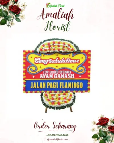 Bunga Papan Congratulation di Rawabuntu